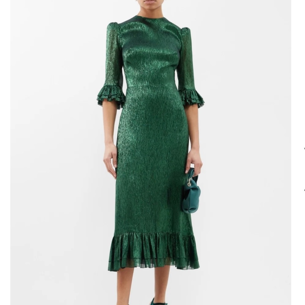 THE VAMPIRE’S WIFE FALCONETTI DRESS IN EMERALD GREEN, US SIZE 4 OR SIZE 6